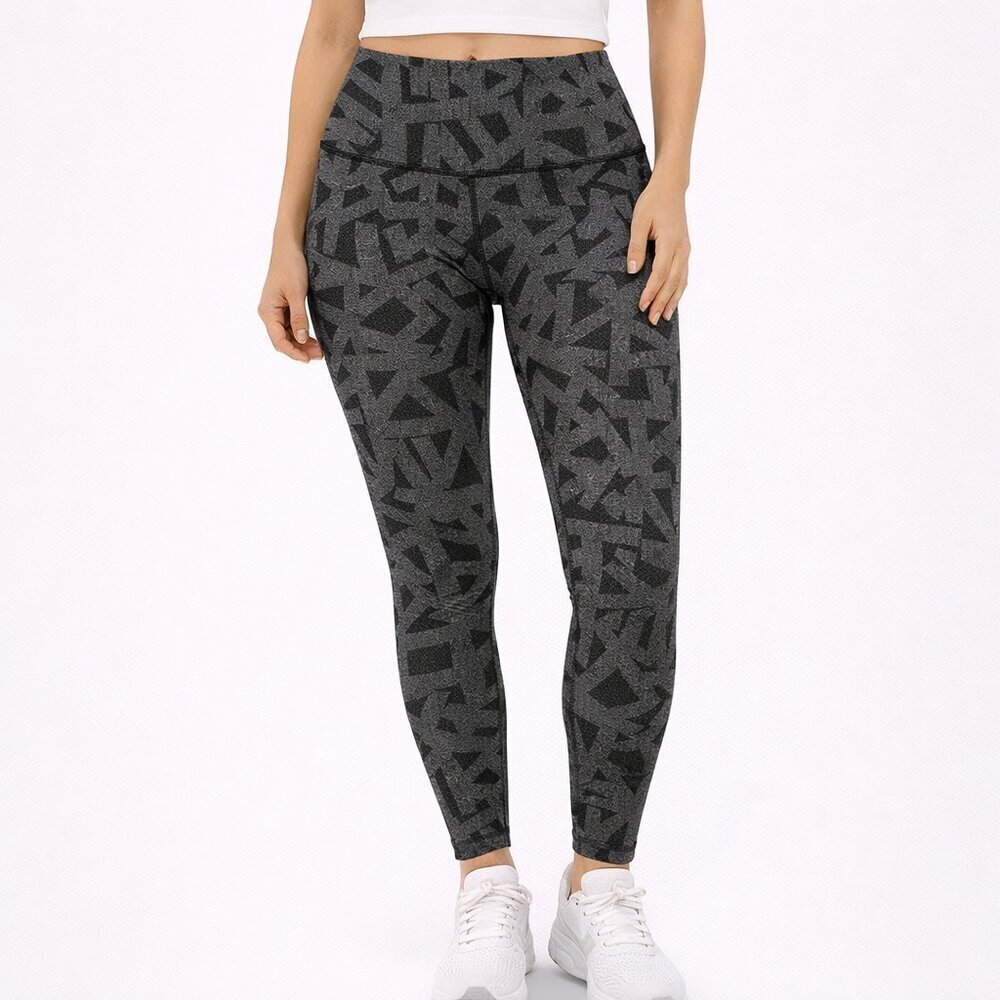 Lululemon Fast and Free Tight II 25” 4 Labyrinth Black Nulux